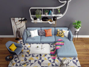 sofa set 3D Model