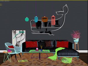 sofa set 3Dモデル