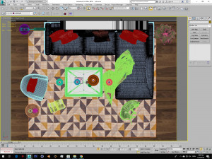 sofa set 3Dモデル