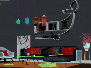 sofa set 3D Model