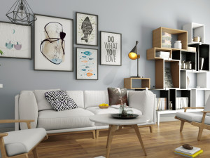 sofa set 3D 모델