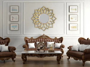 класичний диванний комплект 3D Модель