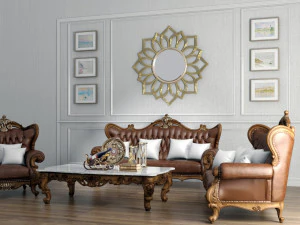 classic sofa set 3D Model