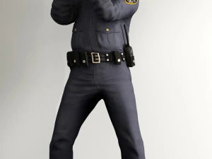 poliziotto truccato Modello 3D