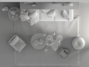livingroom sofa set 2 3D 모델