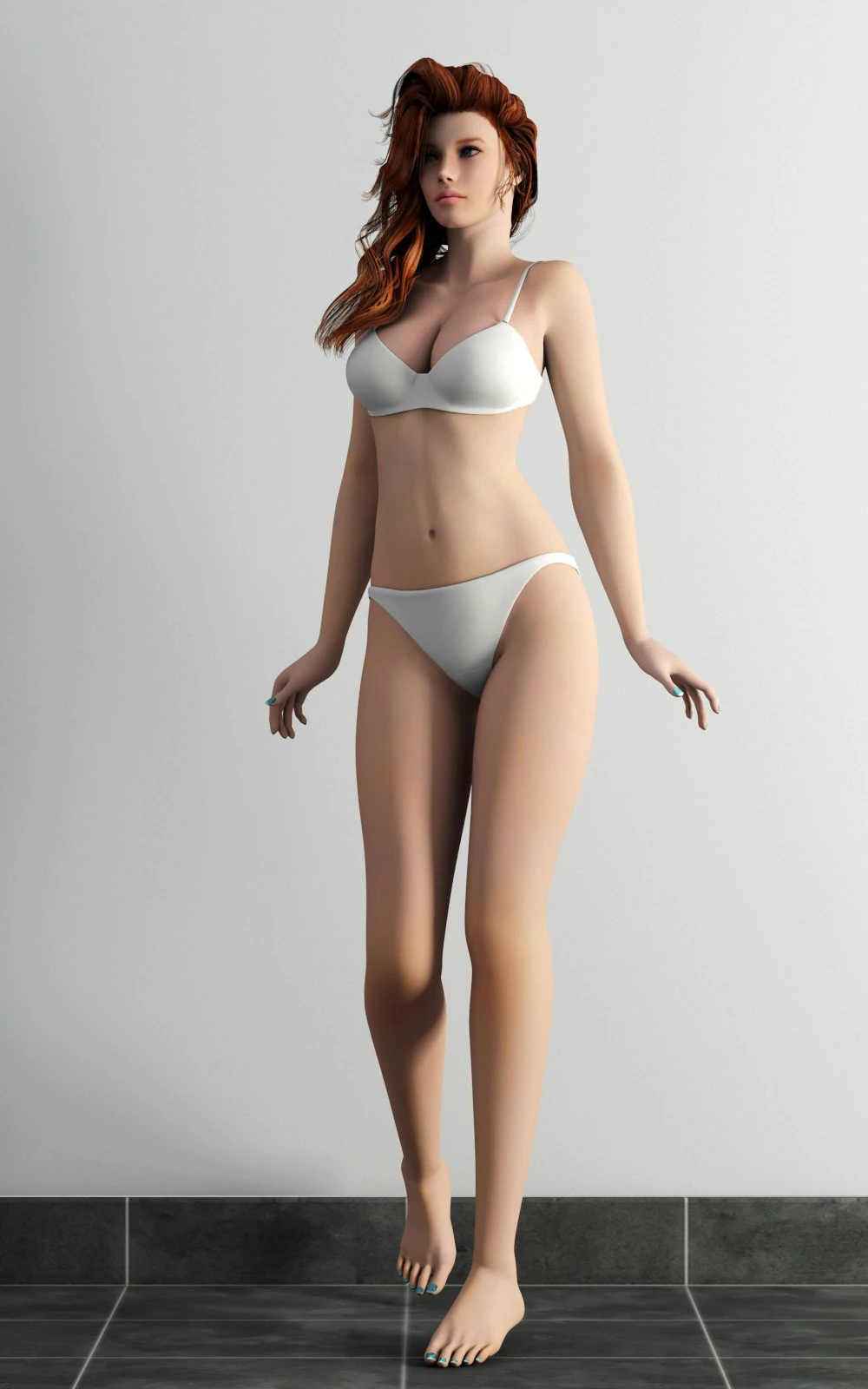 bikini beautiful girl 3D Model .c4d .max .obj .3ds .fbx .stl .blend