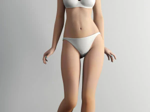 bikini beautiful girl 3D Model
