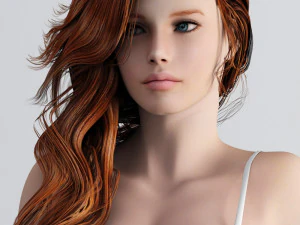 bikini beautiful girl 3D Model