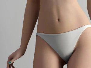 bikini beautiful girl 3D Model