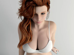 bikini beautiful girl 3D Model