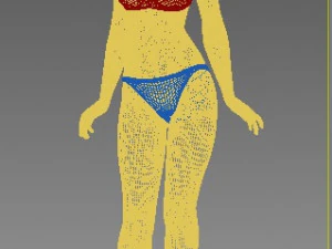 bikini beautiful girl 3D Model