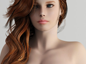 bikini beautiful girl 3D 模型