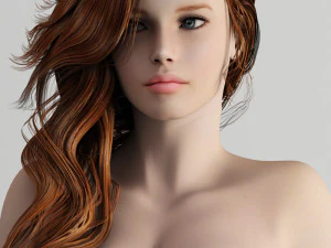 bikini beautiful girl 3D Model