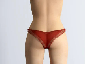 rigged bikini girl 3D Model