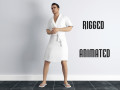 Man in bathrobe rigged 3D-Modell