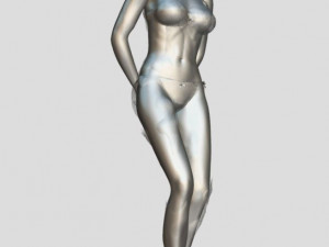 bath girl with foam 3D Model