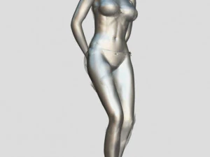 bath girl with foam 3D Model