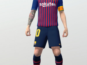 lionel messi 3D 모델