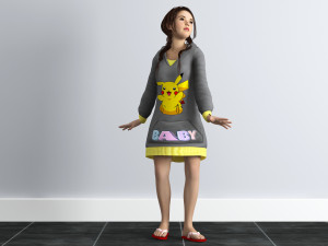 little girl 3D Модель