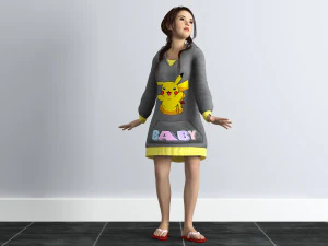 little girl 3D Model