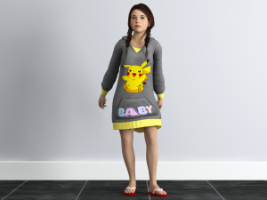 little girl 3D Модель