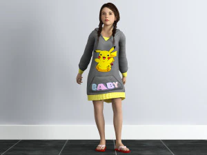 little girl 3D Model