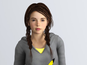 little girl 3D Модель