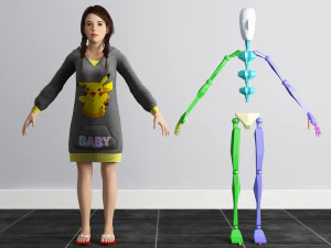 little girl 3D Model