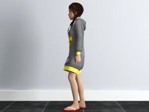 little girl 3D Модель