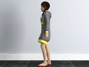 little girl 3D Model