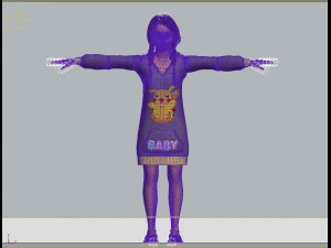 little girl 3D Модель