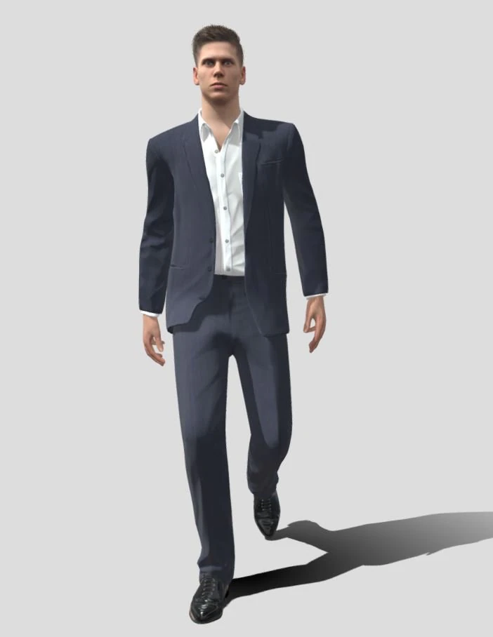 homme d'affaires Modèle 3D .c4d .max .obj .3ds .fbx .stl .blend 