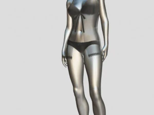 riggedy girl standing 3D Model