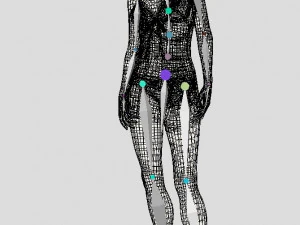 riggedy girl standing 3D Model