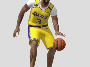 баскетболіст Ентоні Девіс 3D Модель