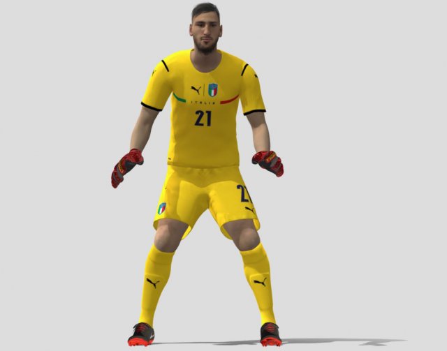 donnarumma euro 2020 3Dモデル .c4d .max .obj .3ds .fbx .stl .blend 