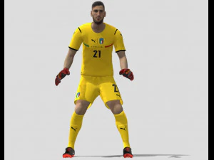 доннарумма євро 2020 3D Модель