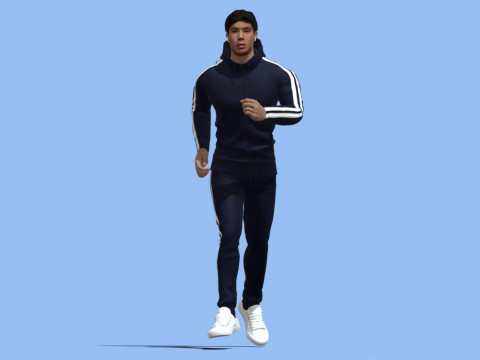 Sport man jogging 3D 模型
