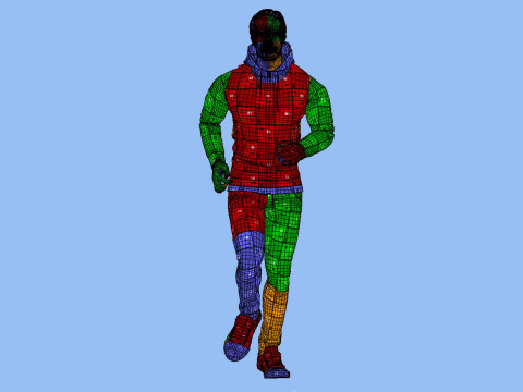 Sport man jogging 3D 模型