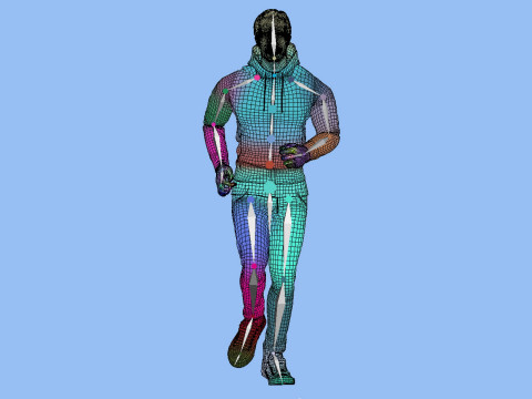 Sport man jogging 3D 模型