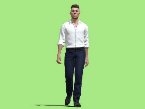 Business man Modello 3D