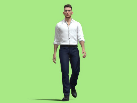 Business man Modello 3D