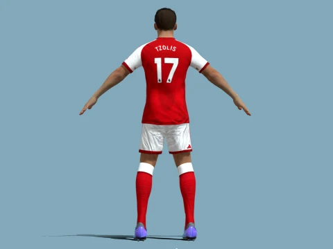A-Pose Rigged Christos Tzolis 26-27 3D Model