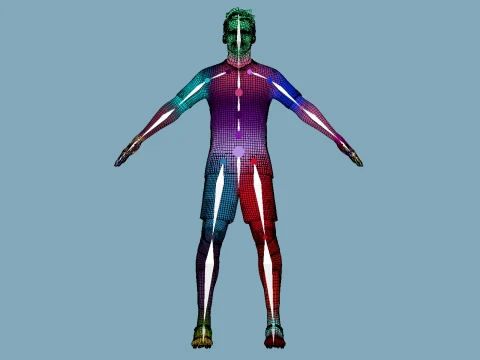 A-Pose Rigged Christos Tzolis 26-27 3D Model