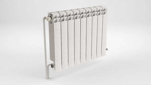 white radiator 3D 模型 .c4d .max .obj .3ds .fbx .stl .blend