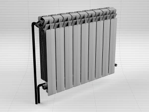 white radiator 3D Model