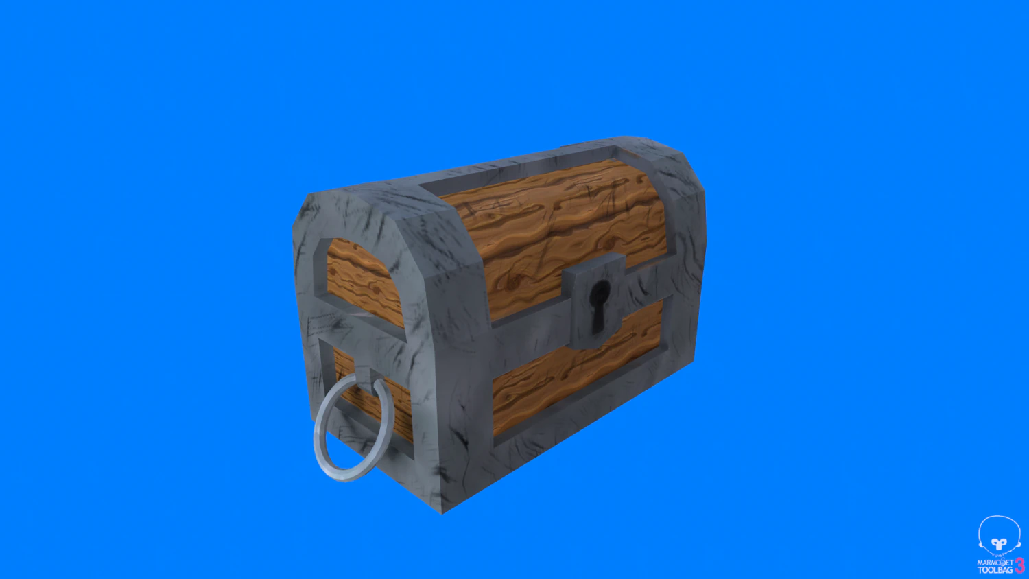 pirate chest 3D Model .c4d .max .obj .3ds .fbx .stl .blend 