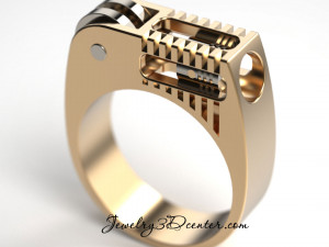 man ring engine 3d spiner Modelo de Impressão 3D
