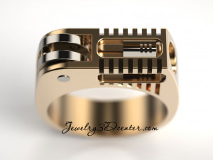 man ring engine 3d spiner 3Dプリントモデル
