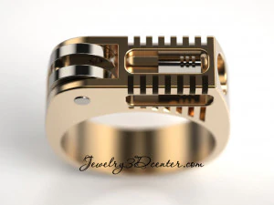 man ring engine 3d spiner 3D Print Model